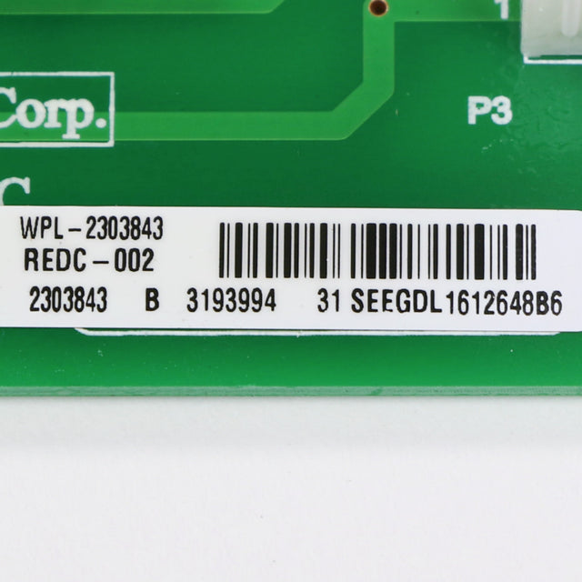 Whirlpool WP2303843 Genuine OEM Control Electronic