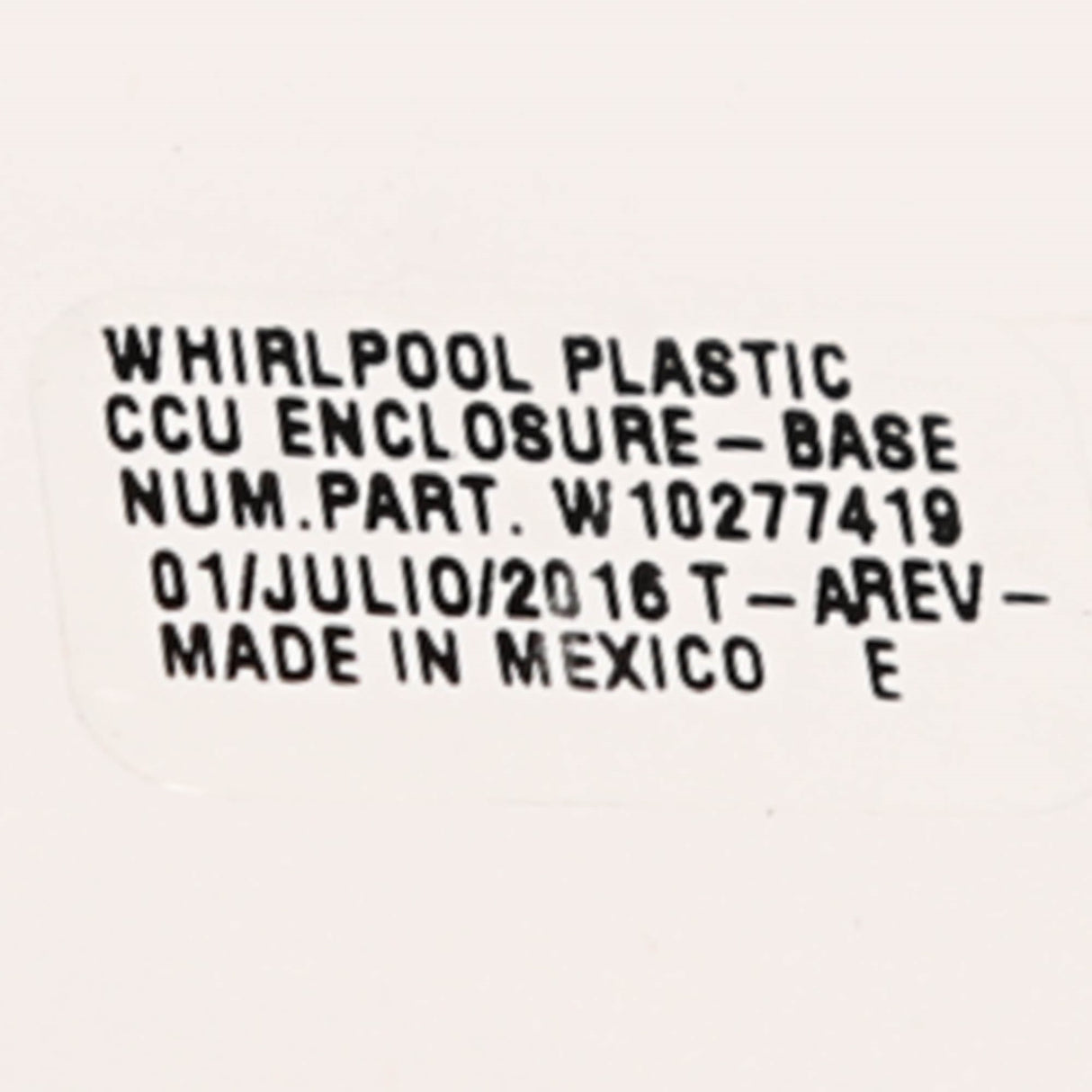 Whirlpool WPW10525361 Genuine OEM Control Electronic