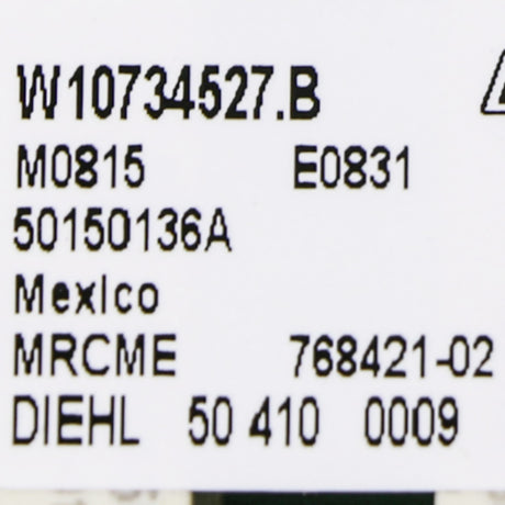 Whirlpool W10803217 Genuine OEM Control Electronic