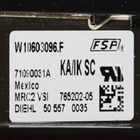 Whirlpool WPW10603096 Genuine OEM Control Electronic