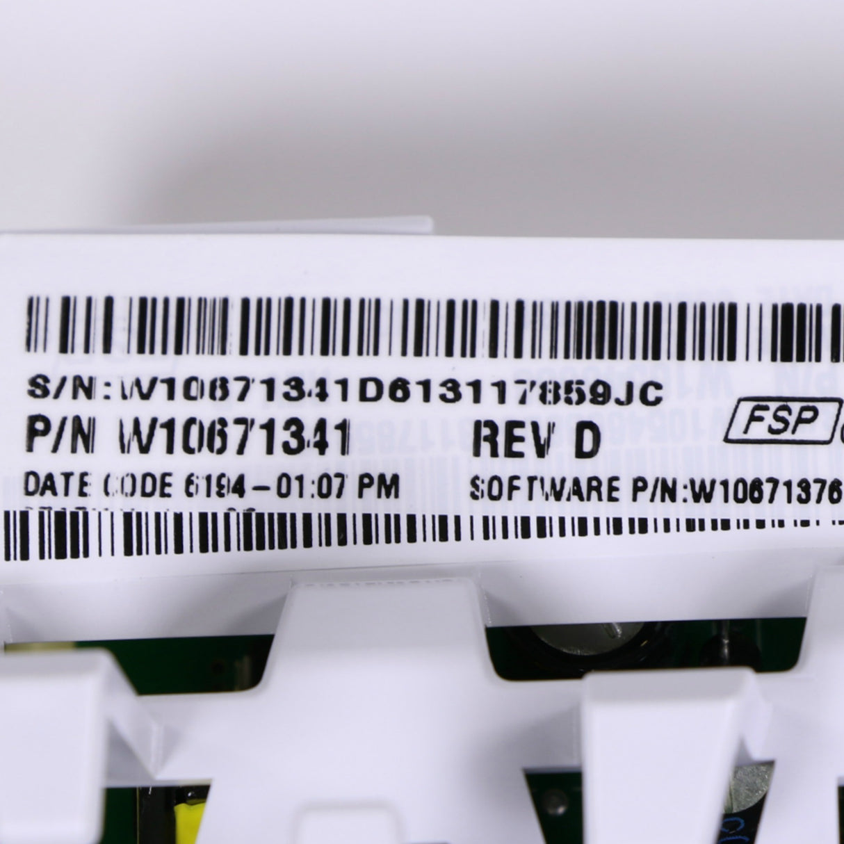 Whirlpool W10671341 Genuine OEM Control Electronic