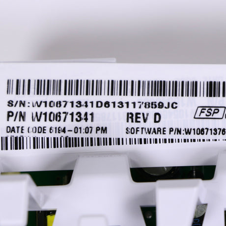 Whirlpool W10671341 Genuine OEM Control Electronic