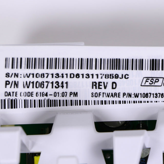 Whirlpool W10671341 Genuine OEM Control Electronic