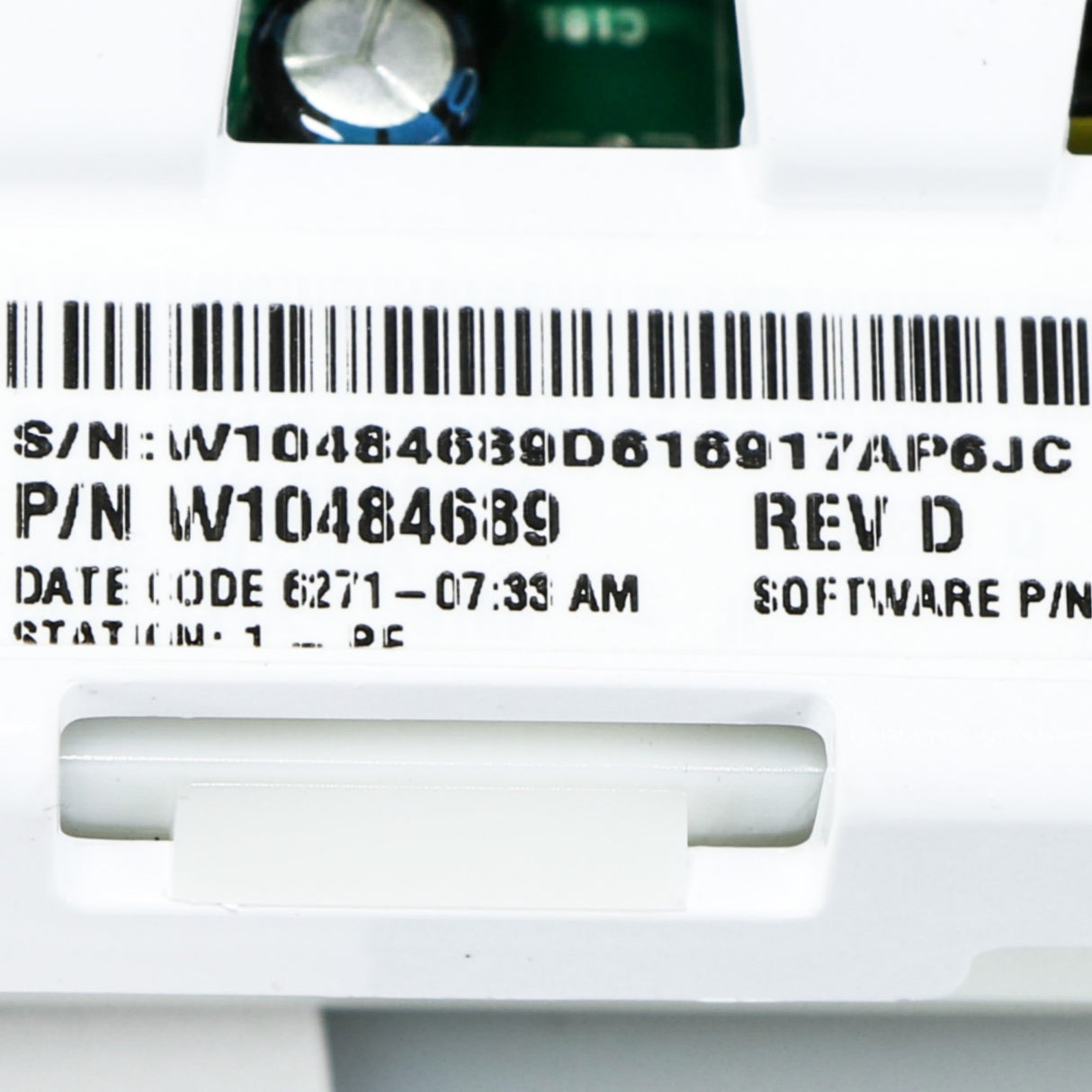 Whirlpool W10484689 Genuine OEM Ccuasm Vmw Hy120V Mvwc35