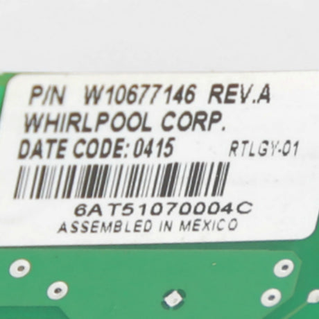 Whirlpool WPW10677146 Genuine OEM Control Electronic