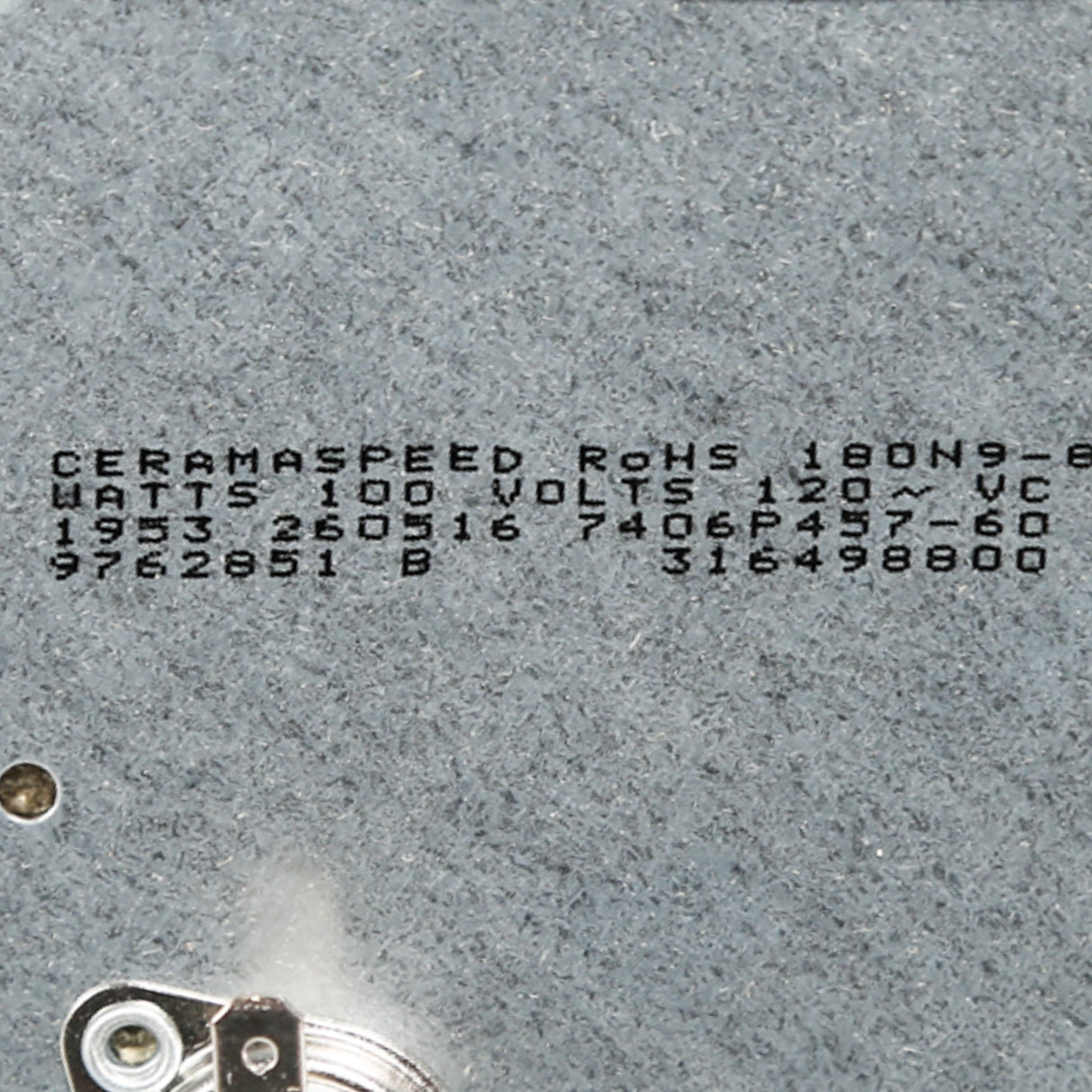 Whirlpool WP9762851 Genuine OEM Element Surface