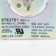 Whirlpool WP9763761 Genuine OEM Switch Inf