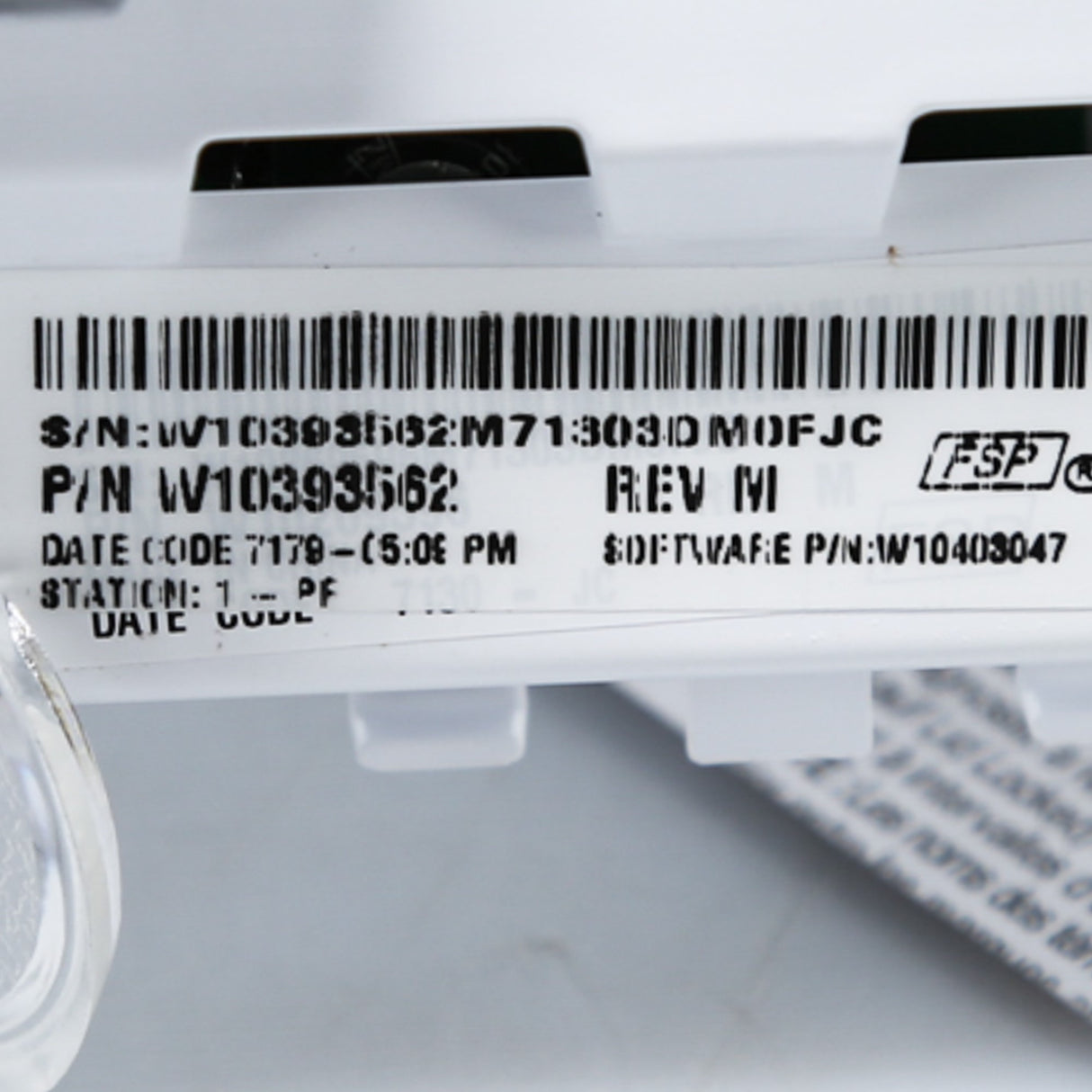 Whirlpool W10393562 Genuine OEM Ccuasm Vmw He 120V Mvwx7