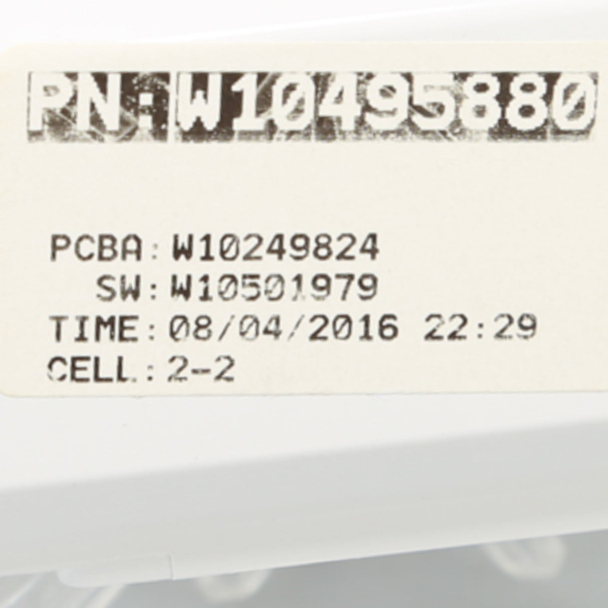 Whirlpool WPW10495880 Genuine OEM Control Electronic