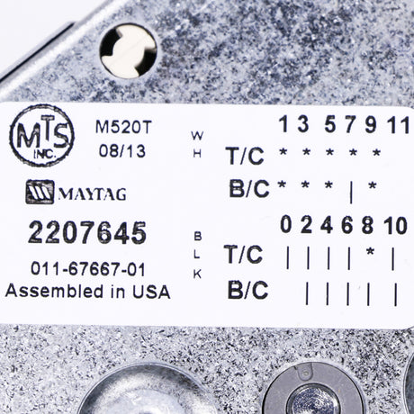 Whirlpool WP22001083 Genuine OEM Timer