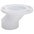 IPS Corp 86180 White PVC Offset Closet Flange, 4" Dia x 3" Height