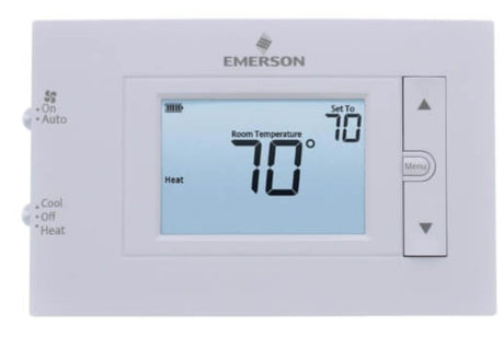 White-Rodgers 1F83C-11NP Single-Stage Non-Programmable Thermostat, 1H/1C, 4.5" Display