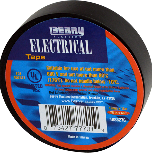 Vybond 777 Black Electrical Tape (C6408)