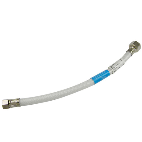 3/8" Compression x 1/2" IPS x 20" L Nickel Plated Brass Flexible Poly Water Connector