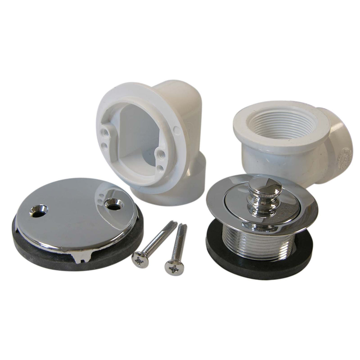 Sioux Chief 973-5201C01 SCH 40 PVC OF Plate Bath Waste Kit with Twist'N Close