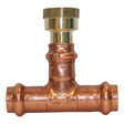 10066154 3/4" Press x Press x FIP ApolloPress Copper,Brass Tee