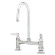T&S B-0320-M Cast Brass Deck Mount 8" Widespread Double Pantry Faucet, 23.09 gpm, Polished Chrome
