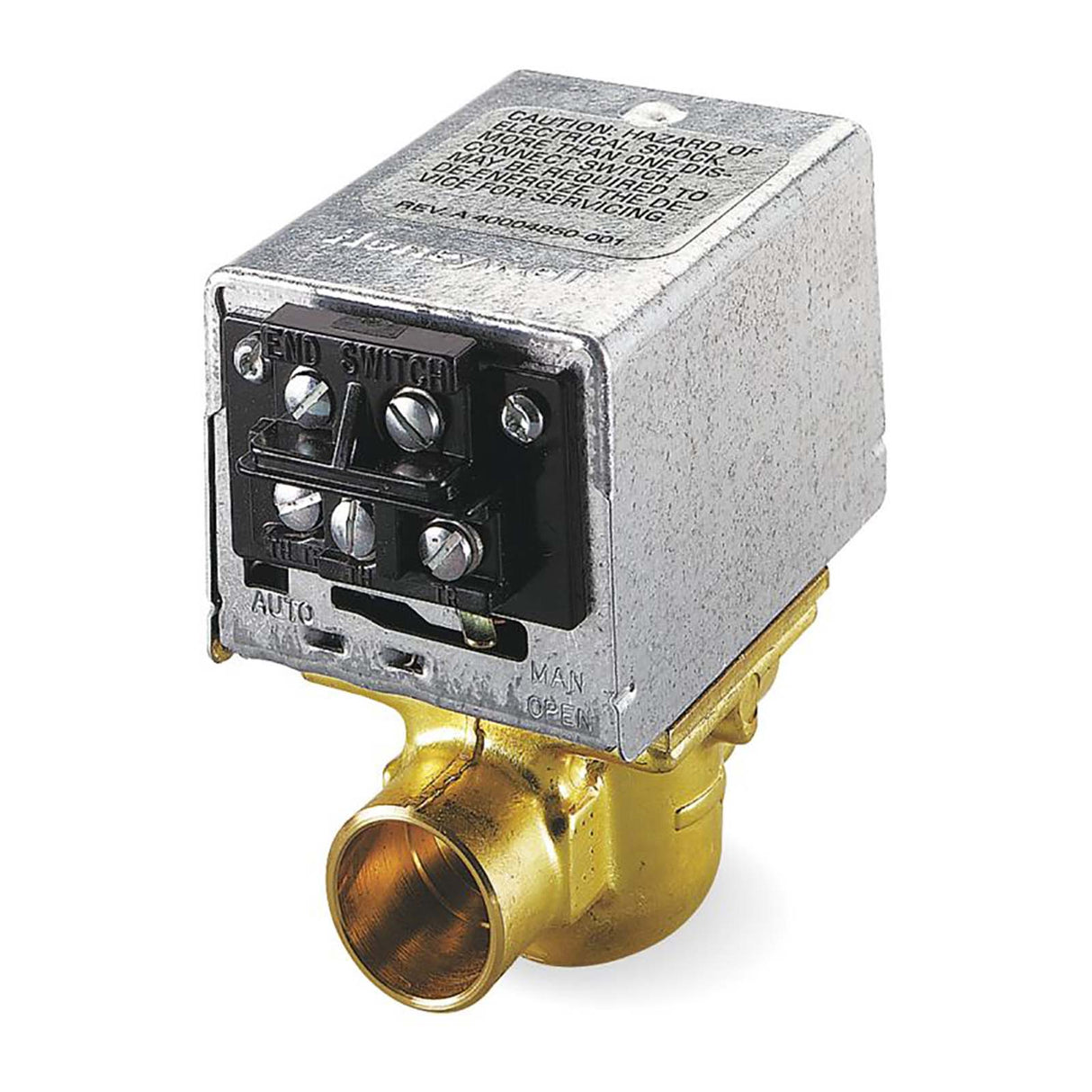 Resideo V8043E1012/U 3/4" Sweat Zone Valve 24 VAC 50/60 Hz 3.5 Cv 18" Leads End Switch