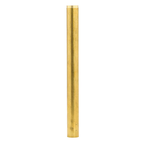 PlumbMaster Approved 40038 Solid Brass Overflow Tube, 1" x 11", Bagged