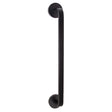 SH-2704-MB Vector 14in. Vertical Bar for Glass Shower Door in Matte Black