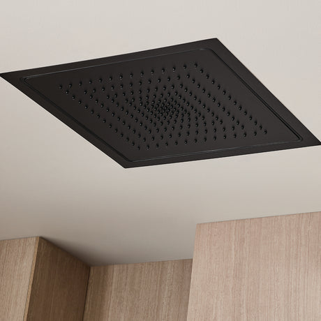 S-2764-MB-E175 Lura 15in. Rain Shower 1.75 GPM in Matte Black