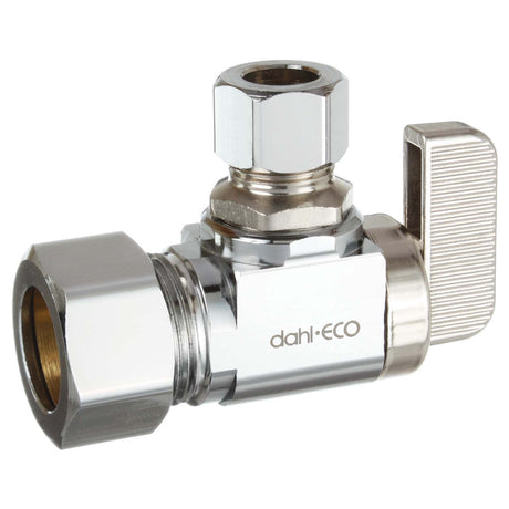 5/8" x 3/8" Chrome Plated Brass (Lead Free) 1/4-Turn Angle Supply Stop