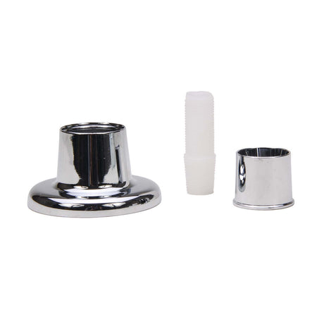 PlumbMaster Approved 38068 Adjustable Style Replacement Escutcheon (Bulk) For Universal Fit Bath & Shower Fixture, 5/8 - 18, Chrome Plated