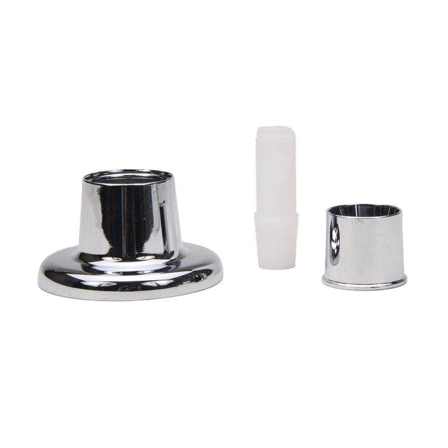 PlumbMaster Approved 38068 Adjustable Style Replacement Escutcheon (Bulk) For Universal Fit Bath & Shower Fixture, 5/8 - 18, Chrome Plated