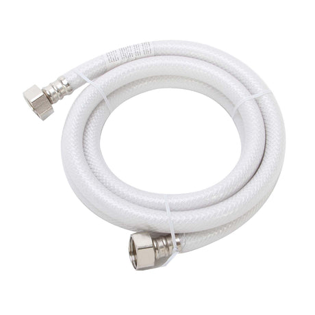 PlumbMaster Approved V121260 1/2" IPS x 1/2" IPS x 60" L Nickel Plated Brass Flexible Poly Water Connector