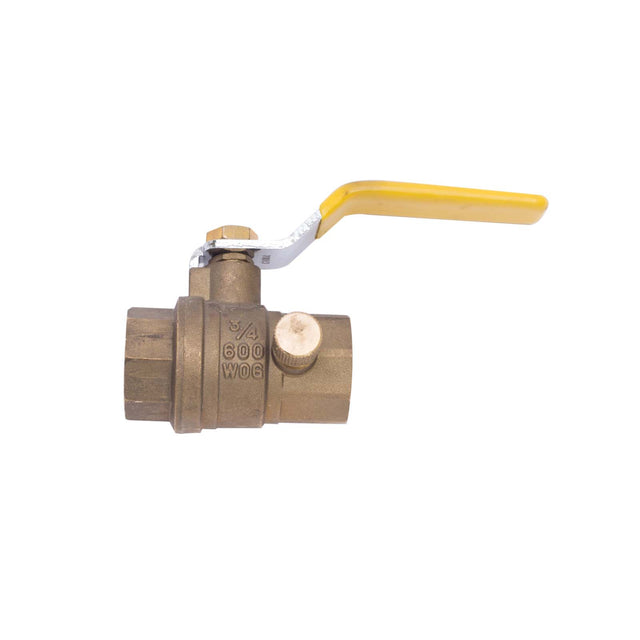 PlumbMaster Approved 96443 3/4" IPS Ball Valve with Drain