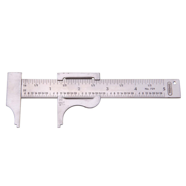 PlumbMaster Approved 60991 Steel Slide Caliper, 0 - 4" Measurement