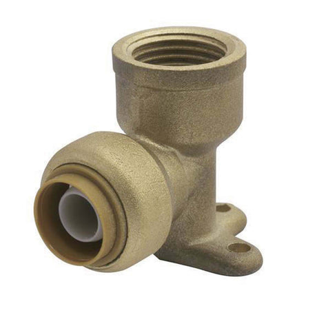 U334LF 1/2" Push-Fit x FIP SharkBite Brass 90 deg Drop Elbow