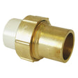 NIBCO M25015L 3/4" Slip x Solder CPVC, Brass Transition Union