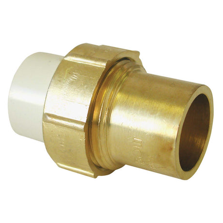 NIBCO M25015L 3/4" Slip x Solder CPVC, Brass Transition Union