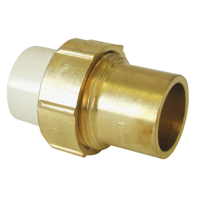 NIBCO M25015L 3/4" Slip x Solder CPVC, Brass Transition Union