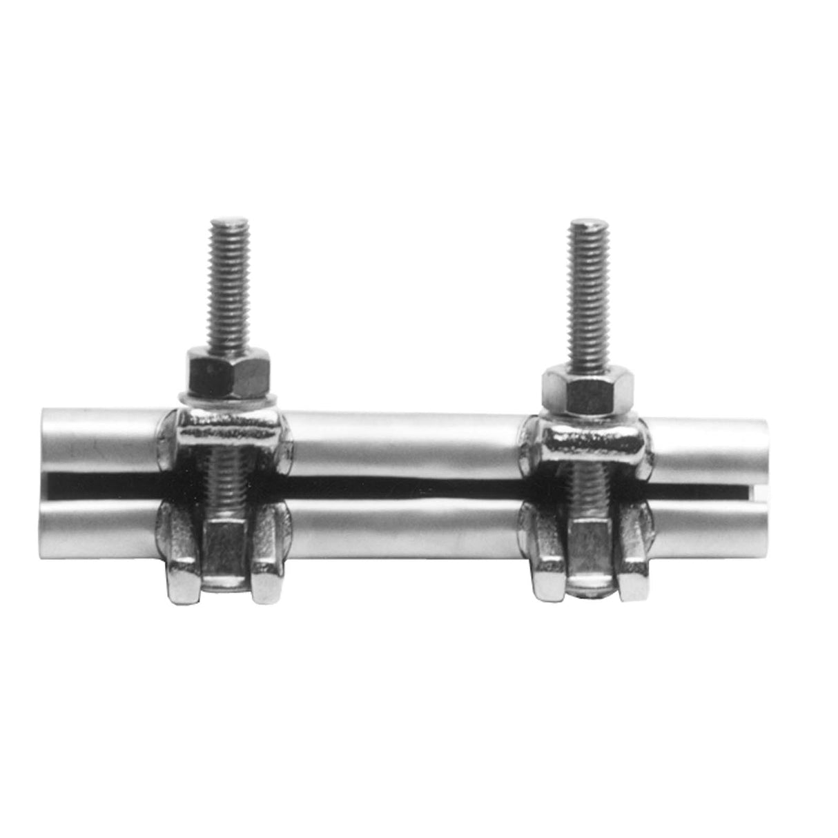 PlumbMaster Approved 53435 3/4" IPS/SCH 40 x 1" CTS 6" Stainless Steel Pipe Repair Clamp Trade Size 2-Bolt