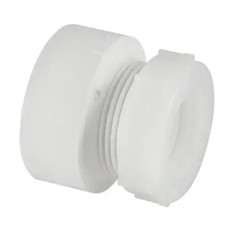 Tigre 103-P-3211 1-1/2 X 1-1/4 MALE X SLIP-JOINT PVC SCH 40 DWV TRAP ADAPTER WHITE