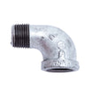 PlumbMaster Approved 94701 1/2" FIP x MIP Galvanized Steel 90 deg Street Elbow