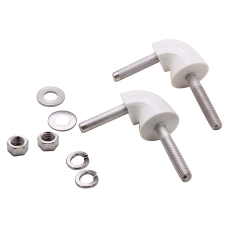 PlumbMaster Approved 41910 Toilet Seat Hinge Pair For Bemis 1955C Plastic Toilet Seat (Cat. No. 41180)