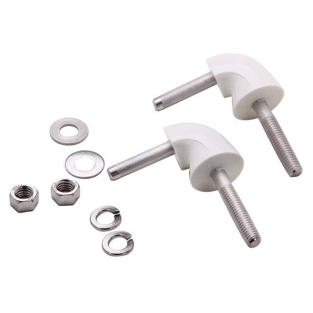 PlumbMaster Approved 41910 Toilet Seat Hinge Pair For Bemis 1955C Plastic Toilet Seat (Cat. No. 41180)