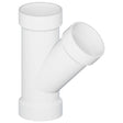 Tigre 600-3607 1-1/2" Hub PVC Single DWV Pipe Wye 45° White