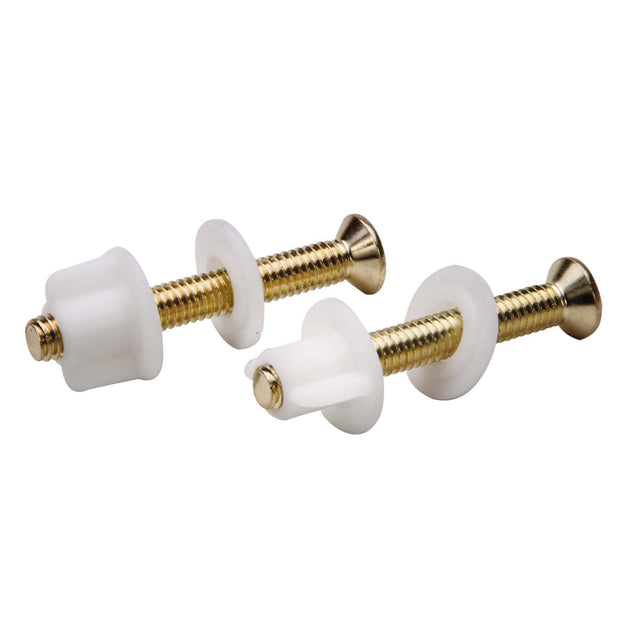 PlumbMaster Approved 40566 Brass Plated Toilet Seat Hinge Bolt, 7/16" dia
