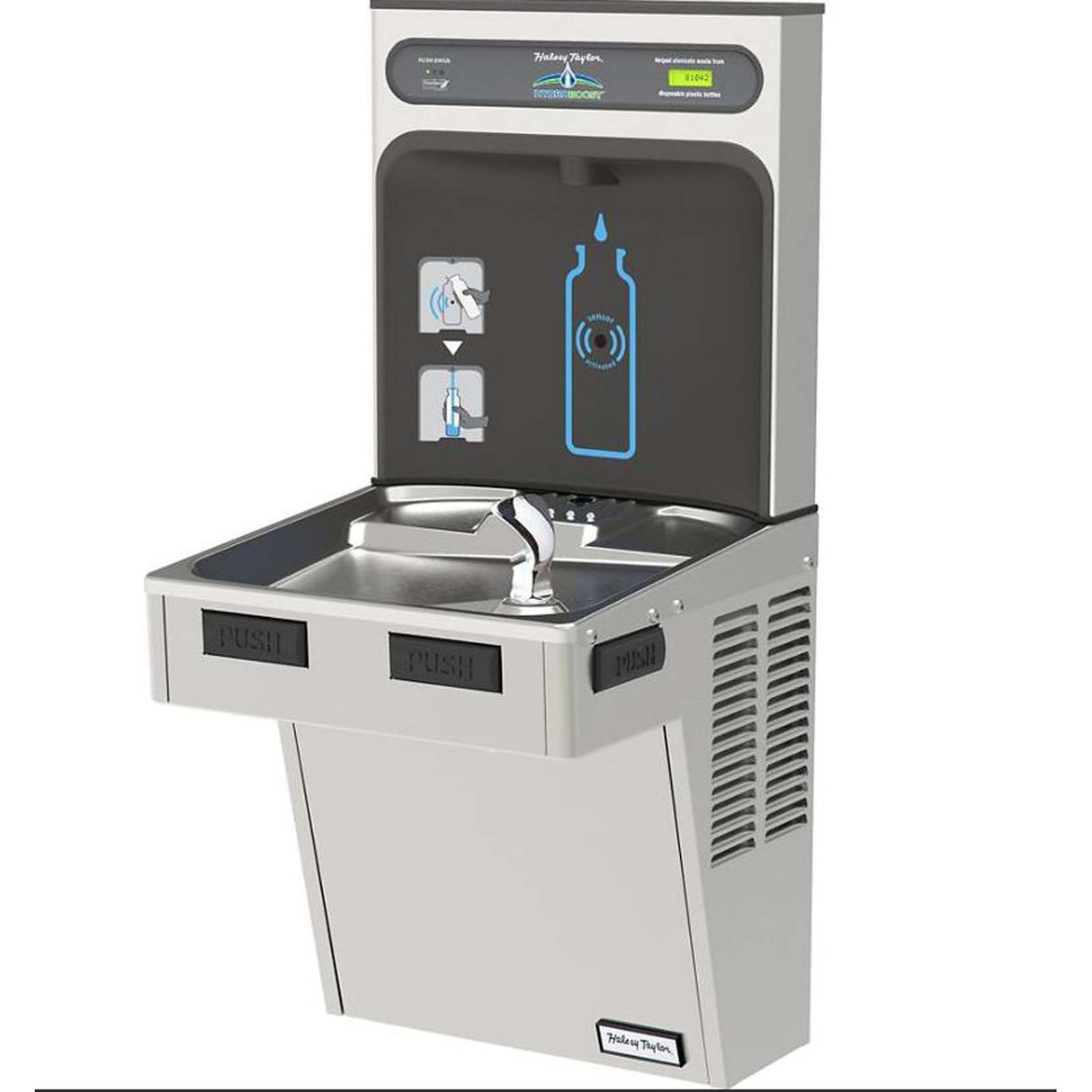 HydroBoost (PV) Hands-Free Bottle Filling Station with Single ADA HAC Cooler, 39-9/16"