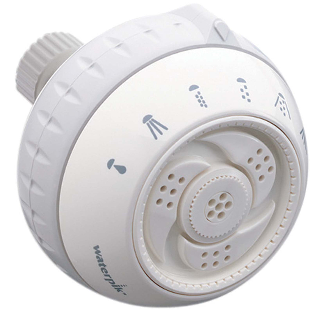 Waterpik SM-621H Round Shower Head, 2.5 gpm, White