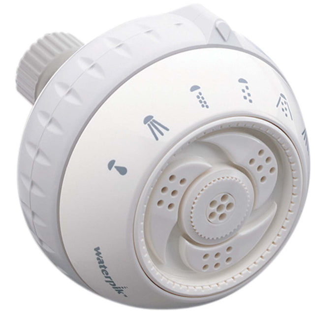 Waterpik SM-621H Round Shower Head, 2.5 gpm, White