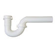 1-1/4" Inlet x 1-1/4" Outlet Polypropylene Plastic P-Trap, White