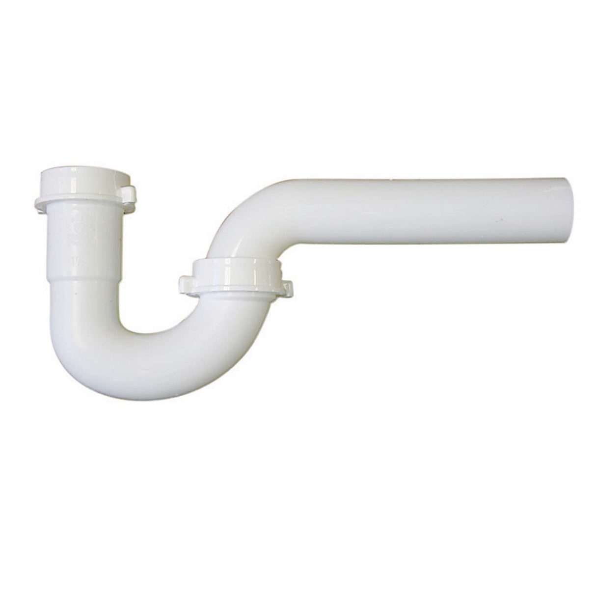 1-1/4" Inlet x 1-1/4" Outlet Polypropylene Plastic P-Trap, White