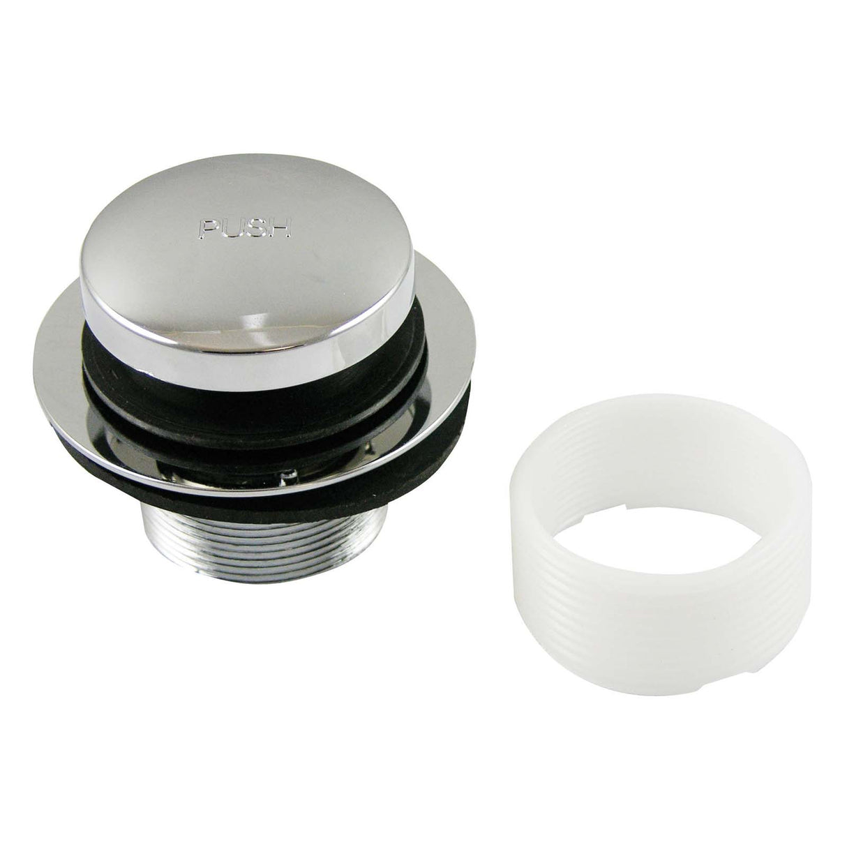 PlumbMaster Approved 80912 2-1/8 - 16T "Touch Toe" Style Bath Drain Assembly Kit (Retail) Chrome Plated