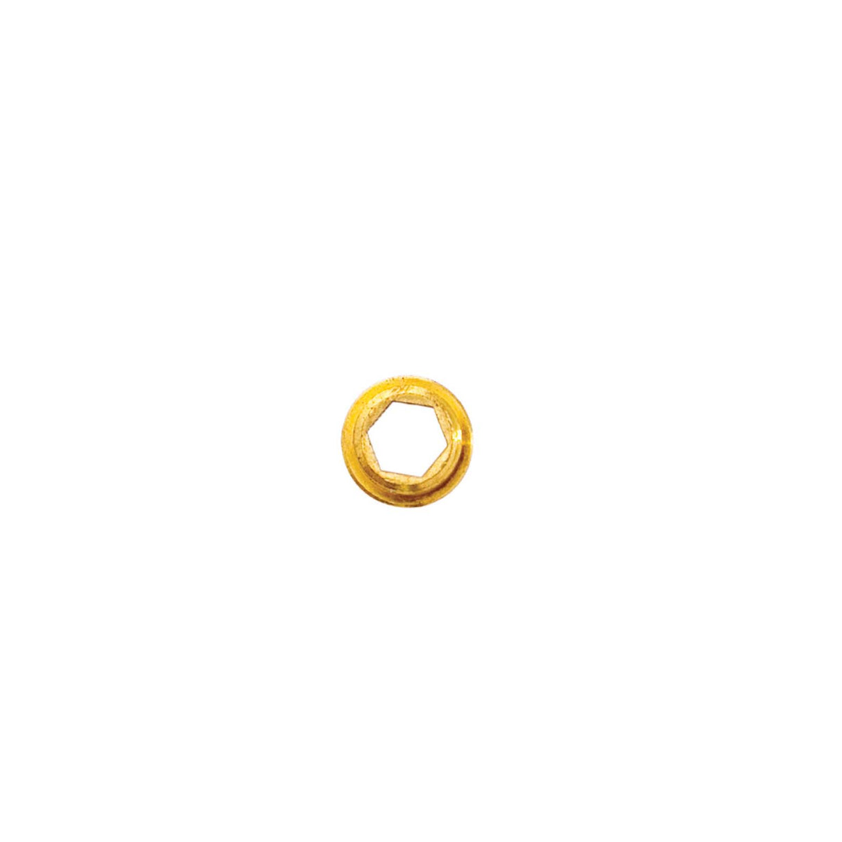 PlumbMaster Approved 30033NL #34 No-Lead Plain Brass Bibb Seat (Bulk) For Crane, 9/16 - 22 TPI