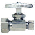 1/2" Compression x 3/8" OD Compression Brass (Lead Free) Encore Multi-Turn Straight Stop